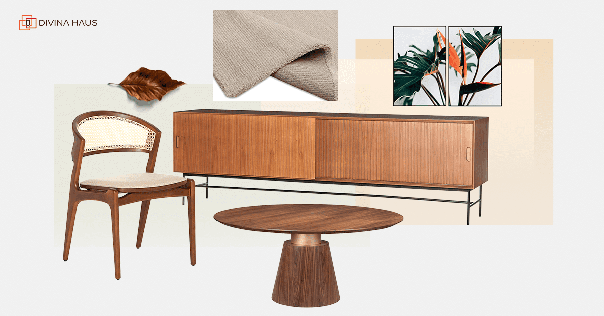 Decoração com madeiras