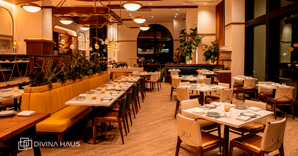 Decoração contemporânea para restaurantes e bistrôs
