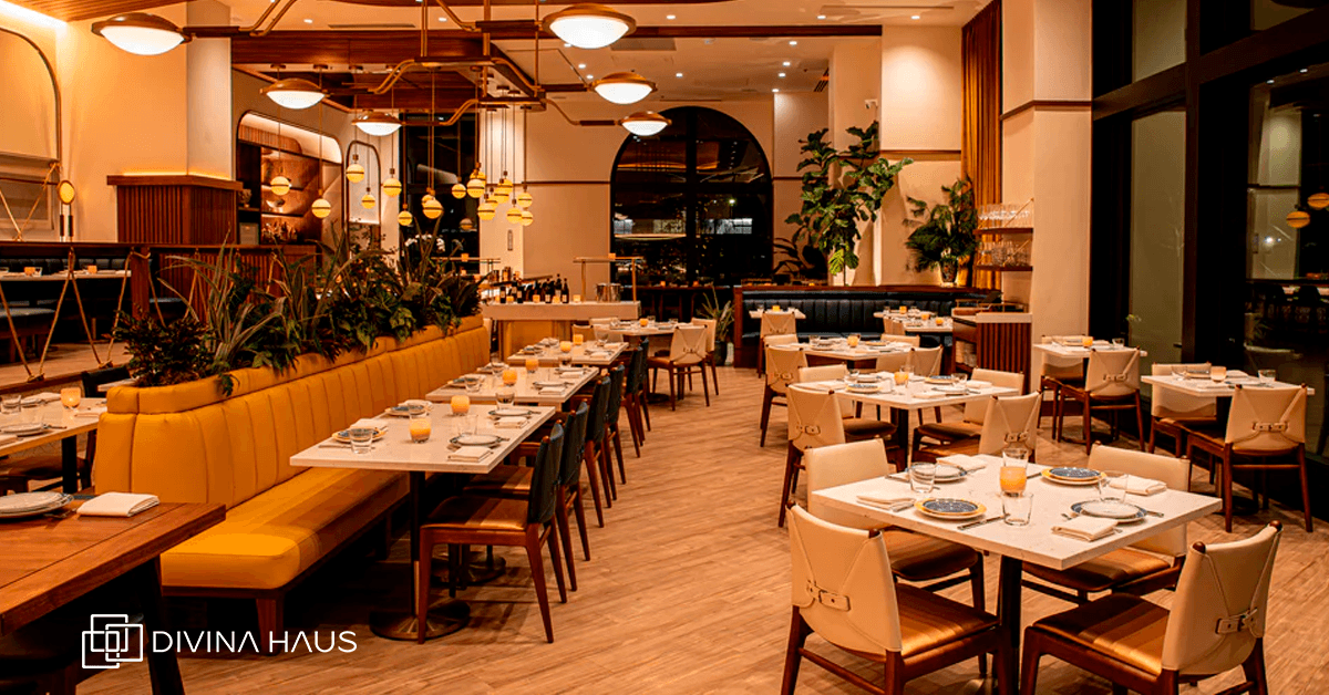 Decoração contemporânea para restaurantes e bistrôs